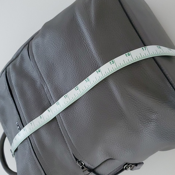 Tumi Landon Alcott Fine Leather Backpack in Gray - Picture 12 of 14